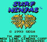 Заставка игры Surf Ninjas